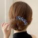 Xerling Rhinestone Butterfly Hair Comb | Blue Crystal Wedding Hair Accessory for Bride - Buy Online on GoSupps.com