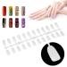 240 Oval Gel Nail Color Card - DIY Practice Nail Art Display | White Polish Tips - Buy Online on GoSupps.com