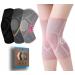 VKheroKV KN-01 Knee Brace For Women & Men Knee Sleeve For Pain Compression Knee Protector Support 1 Pair (Pink  Medium) Medium Pink