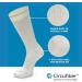 Circufiber Diabetic Socks - Improves Circulation, Reduces Swelling & Pain - Comfortable Loose Fit Crew - 3 Pairs (Mineral White, Medium) - Buy Online on GoSupps.com