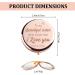 HTOTNGIFT Rose Gold Compact Mirror - Funny Mothers Day & Graduation Gifts for Sisters, Friends, Big Sisters in Law - Dorm Decor for College Girls - Buy Online on GoSupps.com
