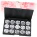 DOITOOL Travel Cosmetic Case 15 Eye Shadow Empty Eyeshadow Case Empty Eyeshadow Palette Makeup Box Travel Concealer Foundation - Buy Online on GoSupps.com