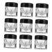 DOITOOL Storage Bottles 10pcs Loose Powder Bottle Empty Bottle Terrariums Concealer Powder Bottles Travel Dispenser Pack Black 3x2.5x2.5cm