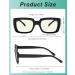 Eyekepper 4 Pack Reading Glasses - Blue Light Blocking Oversized Square Computer Readers +2.50 | Stylish & Comfortable Vision Solutions - Buy Online on GoSupps.com