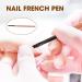 2pcs Professional Nail Clean Up Brushes for French Manicure | Round Angled Tip Head Pen Painting Tools for Gel Polish Mistake Cleaning & Art Design - Premium Synthetic Bristles (Tea Brown) - Buy Online on GoSupps.com