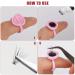 Savita 100 Disposable Adhesive Rings for Eyelash Extensions - Pink Glue Holder Cups - International Shipping Available - Buy Online on GoSupps.com