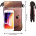 women Small Cell Phone Purse Cute Marshmallow Hot Chocolate pattern Soft durable and waterproof PU leather Convenient for daily use and travel Black One Size - Buy Online on GoSupps.com
