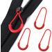 Honbay 10-Pack U-Shaped Nylon Zipper Fans - Durable Replacement for Backpacks Luggage Clothing (Red) | International Shipping Available - Buy Online on GoSupps.com