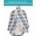 Blue Christmas Snowman Barber Cape | Adjustable Hair Cutting Cape for All Ages | Farmhouse Winter Design | 55x63 Inch Hairdressing Accessory - Buy Online on GoSupps.com