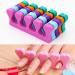 Zhongjiuyuan 20 pieces (10 pairs) soft foam toe separators popular finger separators partition walls nail art manicure pedicure gel tools (random color)