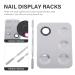 Buy Nail Art Display Boards Set - Rustproof Steel Pallet Nail Stand for Makeup Colors | Malpot Manicure Indicator - 15x10x0.5cm Silver | International Shipping - Buy Online on GoSupps.com