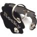 Copter Farm Dog Brand Collar Bag | Engraved Art & Real Leather | Custom Dog ID Tag | Black Flower Design - Buy Online on GoSupps.com