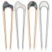 4 Pcs Hair Pins U Shaped Hair Pins Metal Vintage Hair Sticks French Hair Pin Hairstyle Chignon for Women Girls Hair Fork Gold+silver