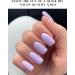 Ebanku 20pcs Pastel Violet UV Gel Nail Film - Self-Adhesive Nail Stickers & Foil Wraps with Nail File for Women & Girls - Perfect for Nail Art Decoration - Buy Online on GoSupps.com