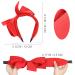 WantGor Bow Headbands for Women - 2 Big Bowknot Hair Hoops - Knotted Wide Turban Headbands - Black Red Hair Accessories - Buy Online on GoSupps.com