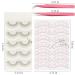 Paris Practice Eyelashes with Pink Tweezers - 20 Pcs Training Lashes for Eyelash Extensions Beginners - Buy Online on GoSupps.com
