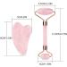 Jade Roller Gua Sha Facial Tools Set - Rose Quartz Stone Face Neck Body Guasha Board Face Roller Massager Muscle Relaxing Relieve Wrinkles(Pink) - Buy Online on GoSupps.com
