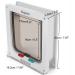 Depets Medium Cat Flap Door with 4 Way Lock - Weather-Resistant Magnetic Pet Door Kit (7.5 x 7.8) - White Cat Door for Cats & Dogs - Buy Online on GoSupps.com