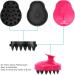 Philorn Scalp Massage Brush | Soft Silicone Shampoo Brush for Men Women & Pets | Wet & Dry Scalp Massager | Magenta & Black - Buy Online on GoSupps.com