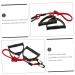 2 Pairs Pull Rope Workout Bands - Multifunctional Resistance Belts for Home Fitness & Treadmill - High-Quality Red Foam Tension Cords - Buy Online on GoSupps.com