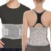 Waist and back support belts for men and women lower back support for pain relief breathable lumbar support for heavy lifting herniated disc scoliosis sciatica (color: gra xl gray