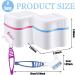 Buy Denture Care Kit: 2 Tooth Plaster Boxes & Toothbrushes for Adults | Clean & Store Your Dentures | Fast International Shipping - Buy Online on GoSupps.com