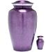 Divinityurns Purple Droplet Cremation Urn Set - Handcrafted Adult Funeral Urn for Ashes - Large Urn with Free Keepsake - Affordable Purple Urn - Buy Online on GoSupps.com