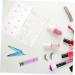BIUDECO French Manicure Kit 1 Set Nail Set Artificial Pruning Supplies Plastic Hallow 13X7cm Assorted Color 3 - Buy Online on GoSupps.com