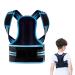 Posture Corrector for Kids and Teens Adjustable Upper Back Brace Posture Corrector with Soft Shoulder Pads and Elastic Belts Hunchback Corrector for Improve Slouching and Humpback Blue X-Small