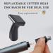 USB Rechargeable Nose Hair Trimmer for Men - Professional Pain-Free Ear & Nose Hair Removal with Waterproof Dual Edge Blades - Blue - Buy Online on GoSupps.com