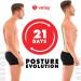 Adjustable Posture Corrector for Men and Women - Back Straightener for Pain Relief in Neck, Back, and Shoulders - Improve Posture Support - Black - Buy Online on GoSupps.com