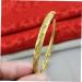 Zerodeko 2 Pcs Cuff Bangle Friend Bracelet Gifts Open Bangle Gold Women Bracelet Open Bracelets Golden Bangle Bracelet Open Gold Cuff Kids Bracelet Golden Bracelet Miss Personality Jewelry 5.8X0.6CMx2pcs As Shownx2pcs - Buy Online on GoSupps.com