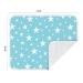 Washable Infant Wrapping Pad - 2 Pack 60x75 cm Breathable & Waterproof Baby Urine Mat Cover - Imagination Stars Design in Blue - Buy Online on GoSupps.com