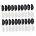 Minkissy 20 pairs of glasses nose pads glass frame nasal cushion Glass frame nasal support anti-slip nose pads nasal cushion glass accessories black nasal pillow glasses supply.