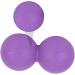 Beavorty Peanut Yoga Massage Ball & Roller - Double Muscle Relief & Lacrosse Trainer - Violet - Buy Online on GoSupps.com