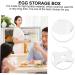 Uonlytech Egg Holder Fridge 3pcs Egg Storage Box Storage Bins Refrigerator Egg Tray Refrigerator Egg Holder Food Container Box - Buy Online on GoSupps.com