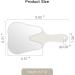 Annhua Handheld Tooth-Shaped Hand Mirror - Small Face Mirror with Handle for Dentist Office, Clinic, Bathroom, Barber & Salon | White - Buy Online on GoSupps.com