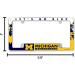 Michigan Wolverines All Over Chrome License Plate Frame - NCAA Automotive Accessory - Buy Online on GoSupps.com