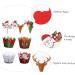 Christmas Cake Decoration Set | Cupcake Toppers Wraps & Party Supplies for Holiday Celebrations - Buy Online on GoSupps.com