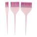 Alipis 3 pi ces Set de Pinceaux de Coloration Cheveux Long Manche avec Brins Doux et Paillettes Brosses Professionnelles pour Application Pr cise Salon et Maison