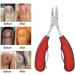 1pc Beauty Sharp Curved Paronychia Remover Nail Scissors Manicure Toes Dead Skin Pliers Trimming Nail Clipper Nipper A-Red - Buy Online on GoSupps.com