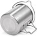 Lixada 750ml Stainless Steel Camping Cup Pot with Foldable Handles and Lid - Ideal for Outdoor Camping, Hiking, and Backpacking - Buy Online on GoSupps.com