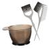 minkissy 1 Set Mixing Bowls Hair Color Brush Hair Dyeing Bowl and Brush Kit Hair Dyeing Mixing Bowl Hair Dyeing Brush Hair Dye Brush Hair Coloring Mixing Bowl Plastic Heightened Type Suite