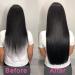 22 Inch Straight Human Hair Clip in Extensions for Black Women - 100% Unprocessed Brazilian Virgin Hair, Natural Black Color - 8Pcs, 18Clips, 120g - Buy Online on GoSupps.com
