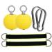 Partykindom 1 set of grip training ball Kettlebell handle Flex stick grip ball beam high handle the pull-up rod Adler handle rings on forearm rust-free steel examiner finger power fitness