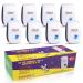 BBMS Ultrasonic Pest Repell-er 8 Packs, Electronic Plug in Indoor Pest Repell-ent,for Home, Office, Warehouse, Hotel, White