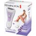 Remington women's shaver Smooth & Silky WSF5060 bikini trim attachment battery operations 2-sided intercept trimmer moisturizing aloe vera strip wet and dry razor white/purple