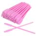 50 PCS Disposable Eyelash Brushes Mascara Wands Eye Lash Eyebrow Applicator Cosmetic Makeup Brush Tool Kits (pink)