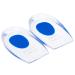 Gel Silicone Heel Cups/Pads - 1 Pair Heel Lifts for Achilles Tendonitis, Shoe Wedge Inserts for Plantar Fasciitis, Sore Heel, Bone Spur, Foot Pain Relief Support, Comfort Cushion Insoles for Women/Men 1 Pair Blue Size L (M