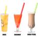 ALINK 12 PCS Reusable Boba Straws - Wide 13mm x 10.5 inch Long Smoothie Straws for Bubble Tea - Colored Plastic with Cleaning Brushes - Buy Online on GoSupps.com